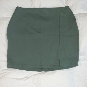 Papaya green skirt